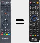 Télécommande pour remplacer RC39105 (23571647)