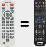 Replacement remote control for MXCE (6451038456)