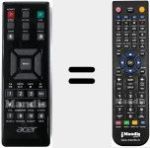 Replacement remote control for VZ.JCQ00.002