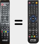 Replacement remote control for AKTV4329M SMART