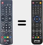 Replacement remote control for AKB73715608