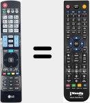 Replacement remote control for AKB73755491