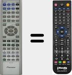 Replacement remote control for AXD7305