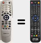 Replacement remote control for REMCON755
