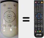 Ersatzfernbedienung für YF2187R (720117145400)