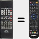 Replacement remote control for IN50 ver1