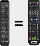Replacement remote control for INTV-32LA380