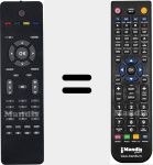 Replacement remote control for LCDTV19111 (20539611)