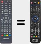Replacement remote control for LEDTV821