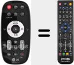 Télécommande pour remplacer AKB36638212