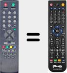 Replacement remote control for 00003711