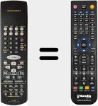 Télécommande pour remplacer RC66SR (ZK168W0010)