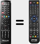 Telecomando sostituto di VISION19DVD-1