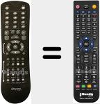 Replacement remote control for O2-2657HD