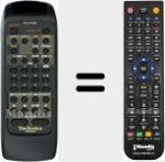 Replacement remote control for RAKSU129WH
