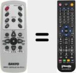 Replacement remote control for RB-DTA100