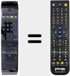 Replacement remote control for RC3900 (20471734)