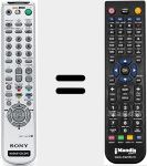 Télécommande pour remplacer RMT-V407B (147727411)