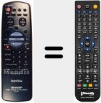 Replacement remote control for RRMCG0138AJSA