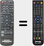 Replacement remote control for RRMCGA287AWSA