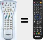 T&eacute;l&eacute;commande pour remplacer GA 323 WJSA (RRMCGA323WJSA)