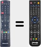 Replacement remote control for SlimTV22DVD-2
