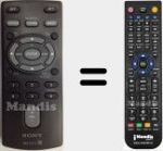 Replacement remote control for RM-X211 (148981022)
