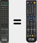Replacement remote control for RMDX400 (141882812)