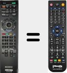 Replacement remote control for RM-ED034 (148791411)