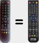 Télécommande pour remplacer 04TCLTEL0222