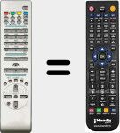 T&eacute;l&eacute;commande pour remplacer RC1072 (30037770)