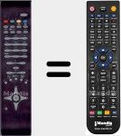 Replacement remote control for LCDTV3738 (20414419)