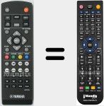 Replacement remote control for BDP123 (ZN057500)
