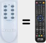 Replacement remote control for AA3