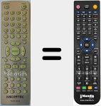 Replacement remote control for DVD-3004