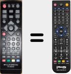 Replacement remote control for FT-400HD