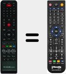 Replacement remote control for HD800SEPLUS