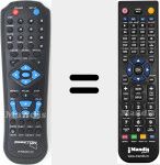 Replacement remote control for IR Peekbox40