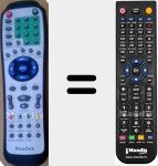 Télécommande pour remplacer HD2038