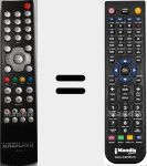 Replacement remote control for KR 8600-S TWINPVR