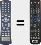 T&eacute;l&eacute;commande pour remplacer RE-9000COPVR