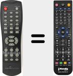 Replacement remote control for REMCON1536