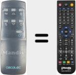 Replacement remote control for REMCON2054