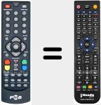 Replacement remote control for TNT5009HD