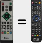 Replacement remote control for DTT3500