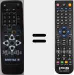 Télécommande pour remplacer Digital+ (ViaDigital)