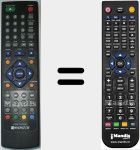 Télécommande pour remplacer XDIV576DVBT