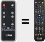 Replacement remote control for DM 50SE