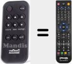 Replacement remote control for REMOTE-AS