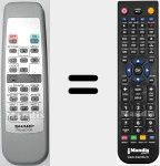 Replacement remote control for RRMCGA138WJSA